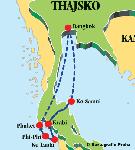 Thajsko - pozn�vac� z�jazd - Ve�k� okruh ju�n�m Thajskom